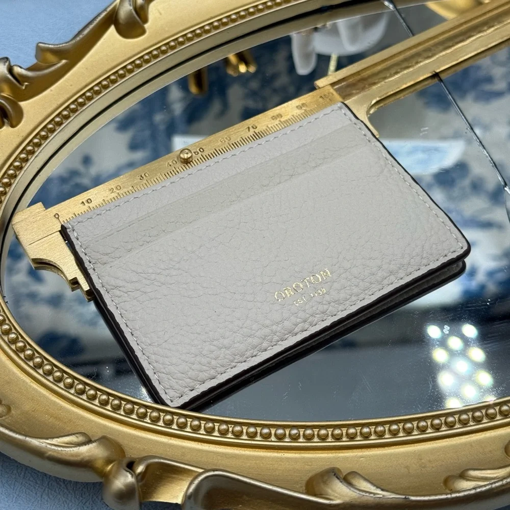 🆕 OROTON 🧿 NWOT Margot Card Sleeve, White Leather Cardholder